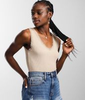 FITZ + EDDI Lace Trim Tank Top