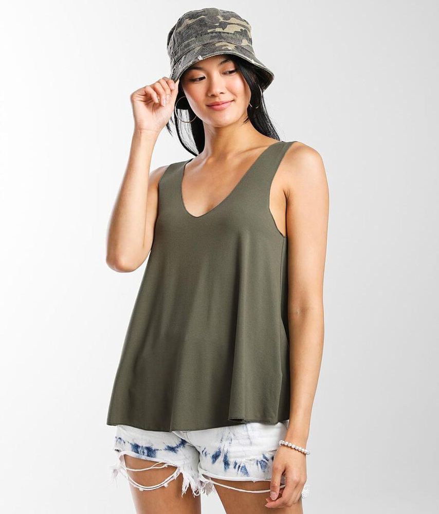 BKE Double V-Neck Tank Top