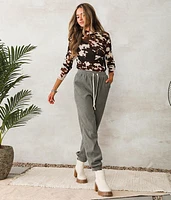 Sheer Cow Print Top