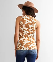 Cow Print Tank Top