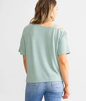 Strappy Cold Shoulder Top