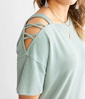 Strappy Cold Shoulder Top