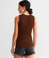 Textured Knit Tank Top