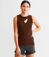 Textured Knit Tank Top