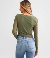 Corset Mesh Top