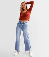 Rosette Ruffle Top