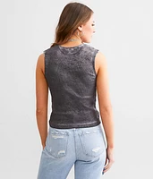 Metallic Coated Tank Top