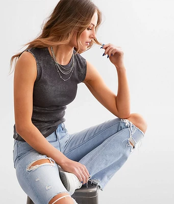 Metallic Coated Tank Top