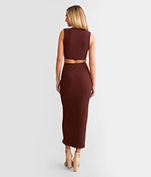 Ribbed Midi Dress