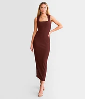 Ribbed Midi Dress