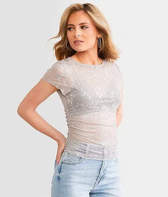 Foiled Mesh Top