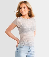 Foiled Mesh Top