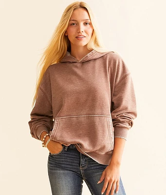 BKE Heathered Knit Hooded Sweatshirt