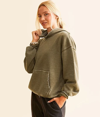 BKE Heathered Knit Hooded Sweatshirt