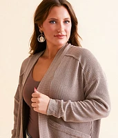 Ribbed Cocoon Cardigan