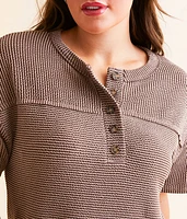 Urban Ribbed Henley Top