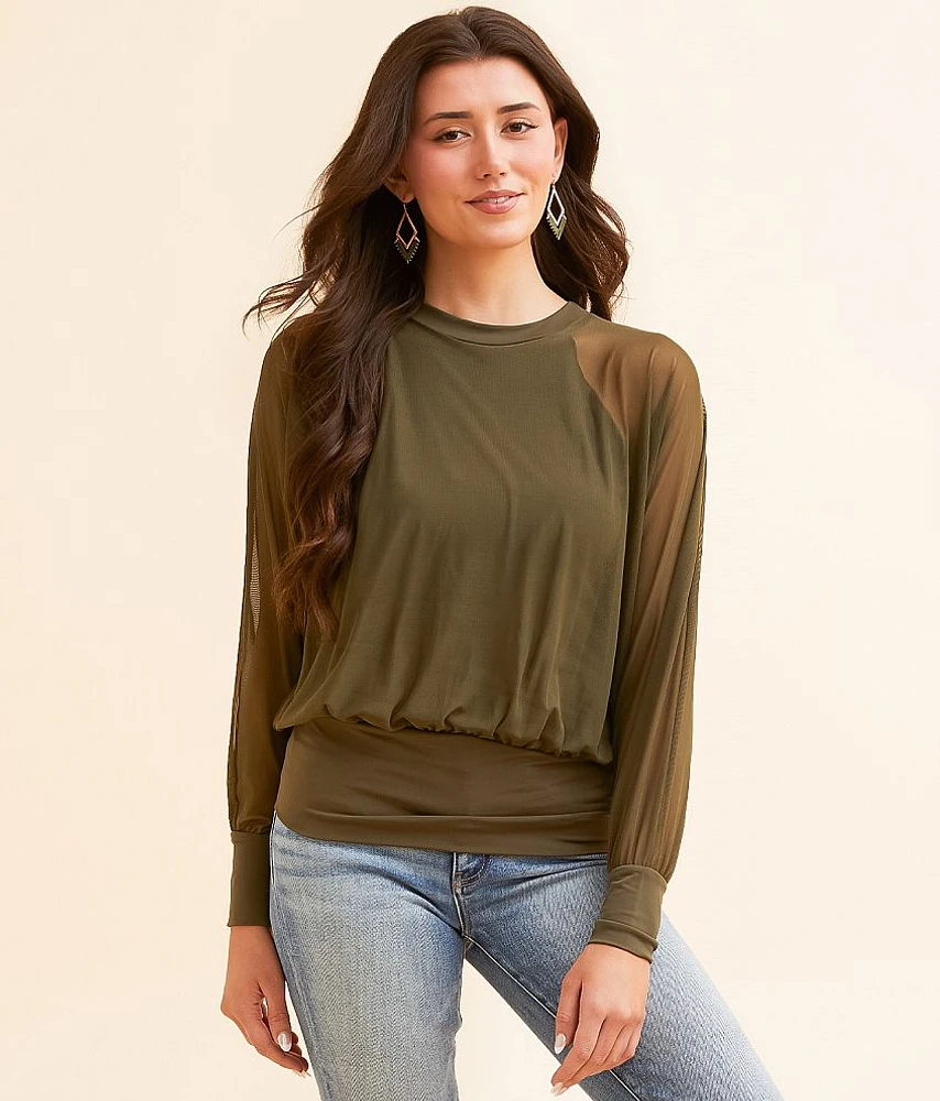 Daytrip Mesh Dolman Top