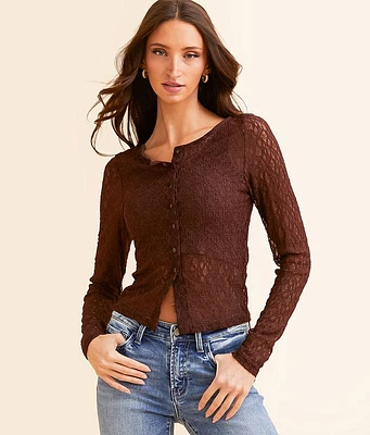 Willow & Root Floral Lace Top