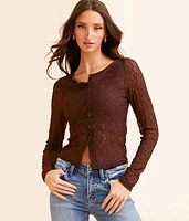 Willow & Root Floral Lace Top