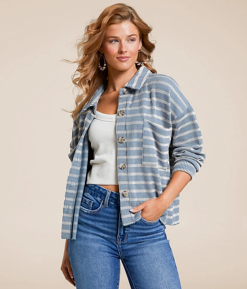 Striped Boxy Shirt
