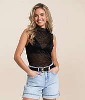 Floral Embroidered Tank Top