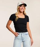 Open Back Cinch Tie Top