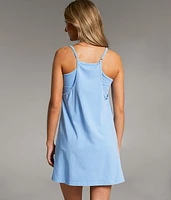 Washed Romper Dress