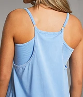 Washed Romper Dress