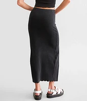 Lettuce Trim Midi Skirt