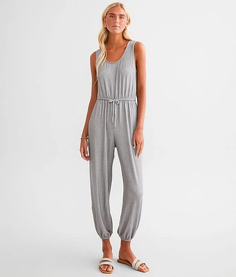 BKE Ribbed Knit Jumpsuit