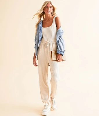 BKE Textured Knit Jumpsuit