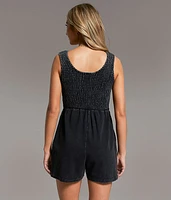 Washed Knit Romper
