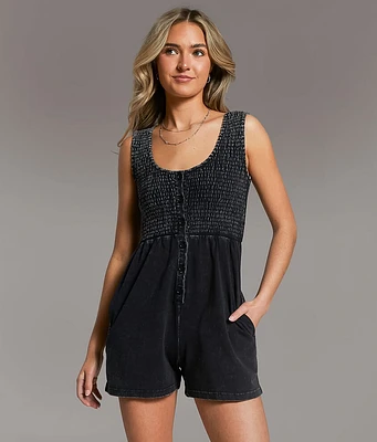 Washed Knit Romper