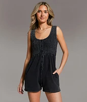 Washed Knit Romper