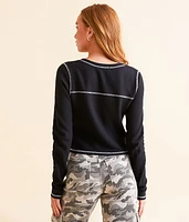 Waffle Knit Top