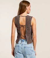 Back Tie Tank Top