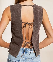 Back Tie Tank Top