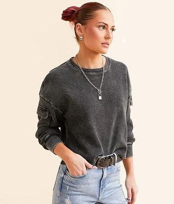 Gilded Intent Waffle Knit Top