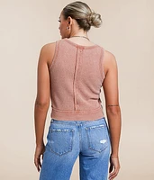 Washed Waffle Tank Top