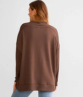 Pieced Rib Knit Top