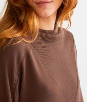 Pieced Rib Knit Top