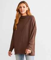 Pieced Rib Knit Top