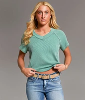 Ribbed Knit Top