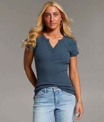 Ribbed Henley