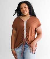 BKE Cinch Tie Dolman Top