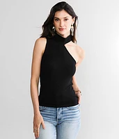 Asymmetrical Cold Shoulder Tank Top