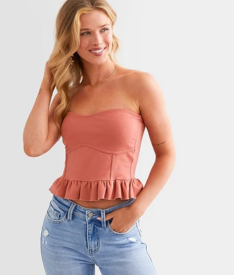 Sweetheart Corset Cropped Tube Top