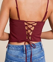 Back Lace-Up Tank Top