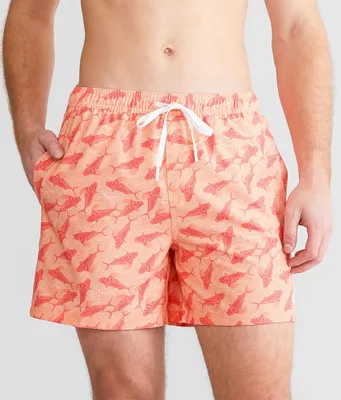 Huk Rooster Wake Volley Stretch Swim Trunks