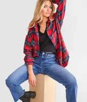 BKE Flannel Boyfriend Shirt